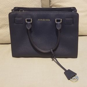 Michael Kors Navy Blue Handbag w/shoulder strap